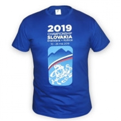 Tričko SLOVAKIA MS 2019 modré