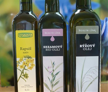 Repkový olej, sezamový olej, ryžový olej