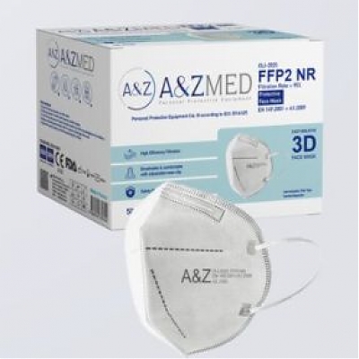 SKLADOM !!!Respirátor FFP2 A&Z MED FFP2 NR 50 pcs