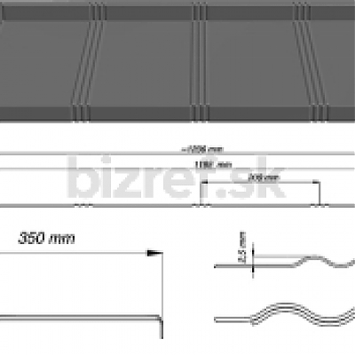 Plechová škridlová krytina TYSENIA