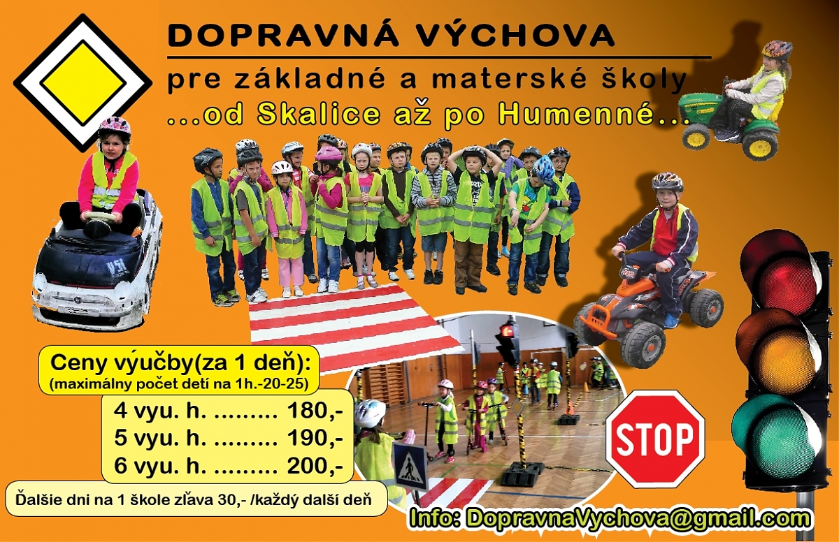 Dopravné ihrisko, prenosné dopravné ihrisko, dopravná výchova Slovensko