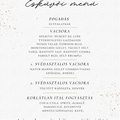 SVADOBNÉ MENU