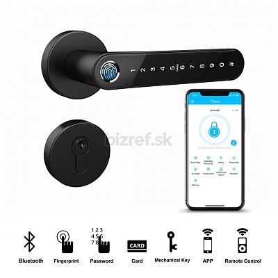 Rozetová  (delená) el. kľučka WILKO SMART HANDLE - otlačok prsta, kód , karta, APP