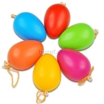 Plastové farebné vajíčka